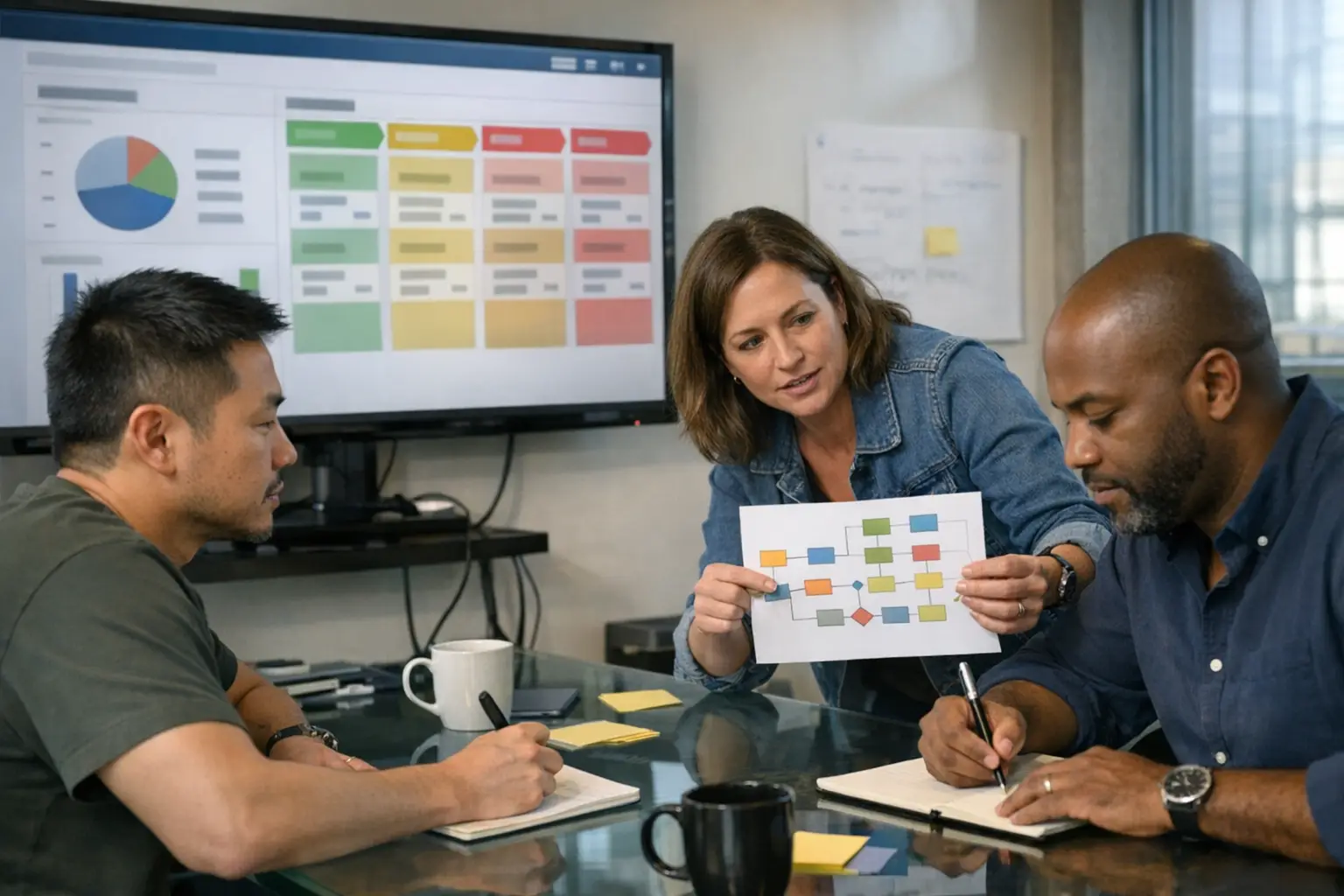 A software team reviewing CRM process errors and messy pipeline data before expanding features