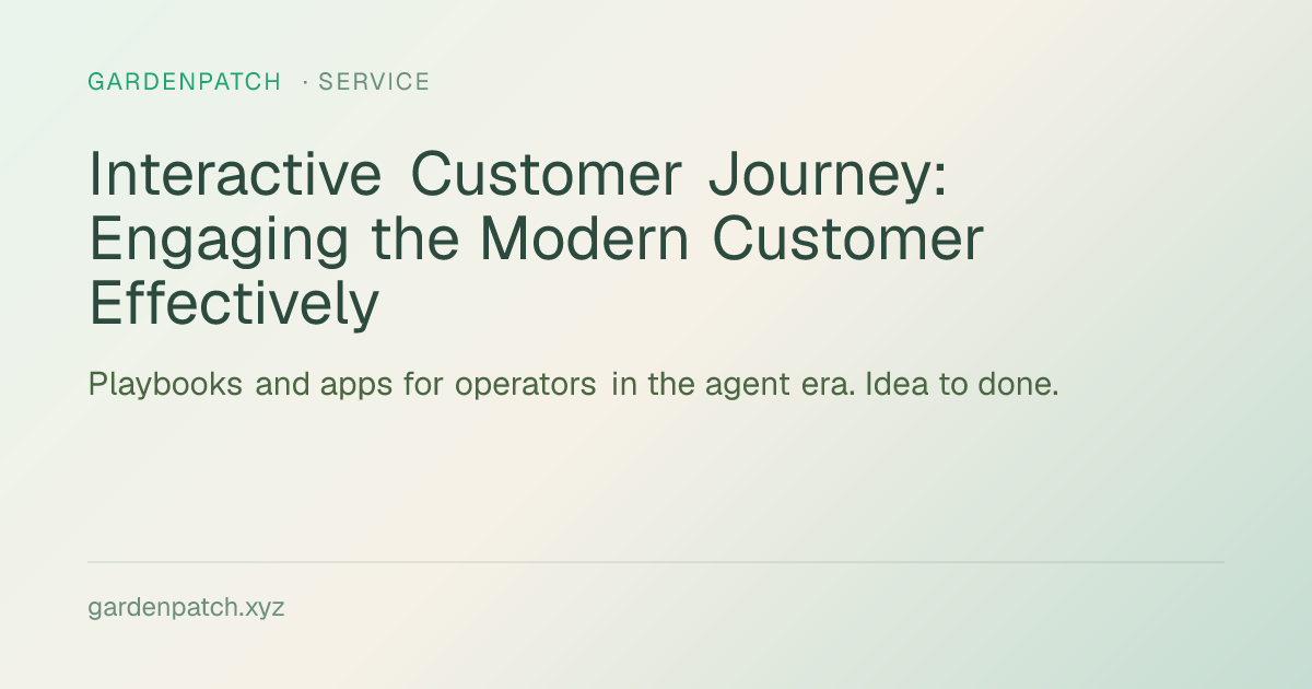 Interactive Customer Journey: Engaging the Modern Customer Effectively