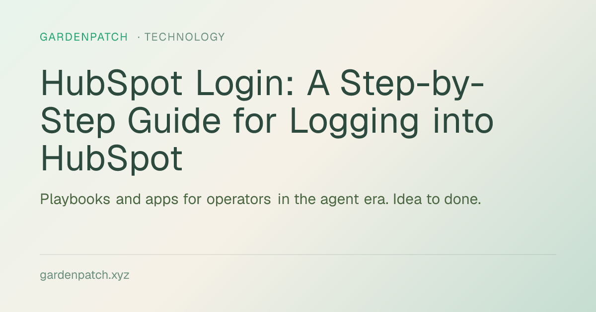 HubSpot Login: A Step-by-Step Guide for Logging into HubSpot
