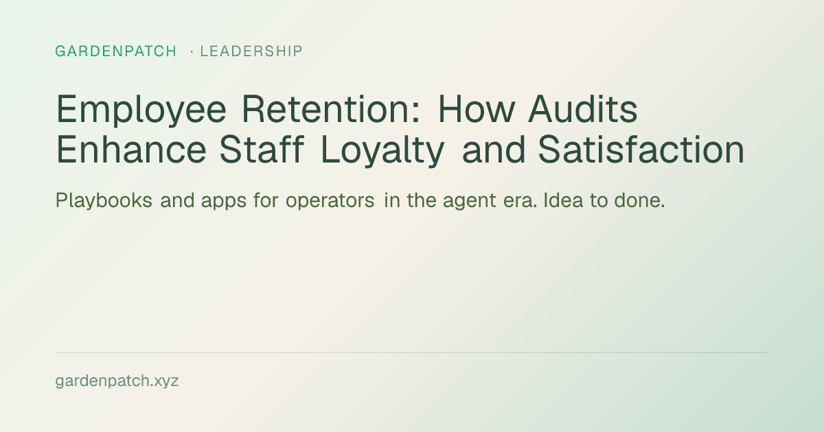 Employee Retention: How Audits Enhance Staff Loyalty and Satisfaction