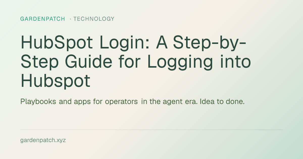 HubSpot Login: A Step-by-Step Guide for Logging into Hubspot
