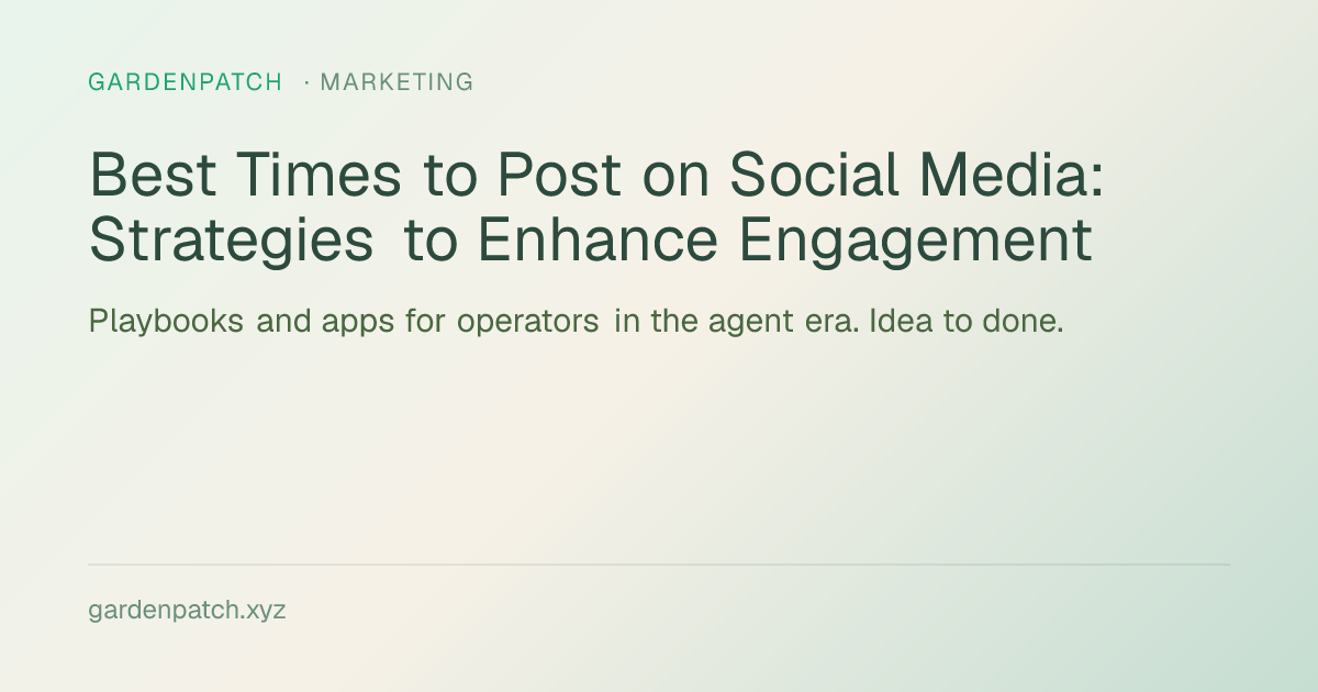 Best Times to Post on Social Media: Strategies to Enhance Engagement
