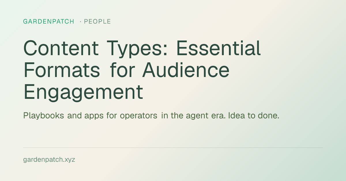 Content Types: Essential Formats for Audience Engagement