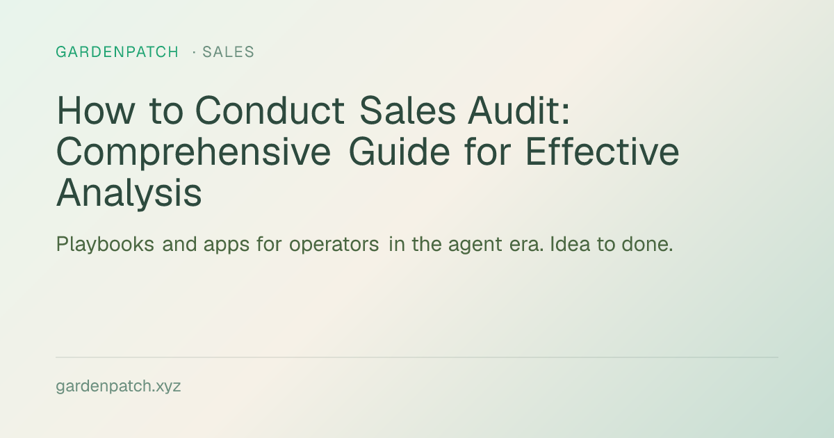 How to Conduct Sales Audit: Comprehensive Guide for Effective Analysis