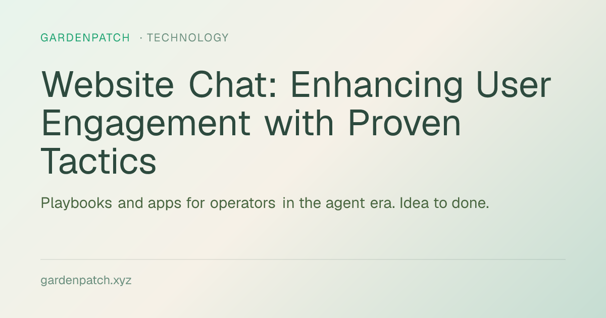 Website Chat: Enhancing User Engagement with Proven Tactics