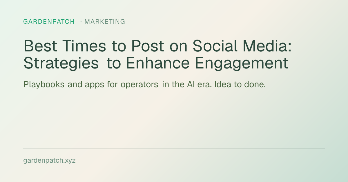 Best Times to Post on Social Media: Strategies to Enhance Engagement