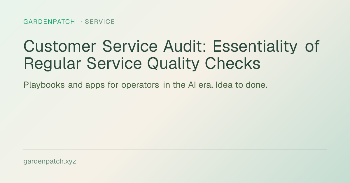 Customer Service Audit: Essentiality of Regular Service Quality Checks