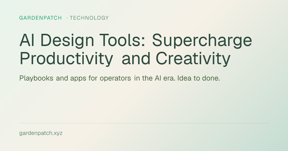 AI Design Tools: Supercharge Productivity and Creativity