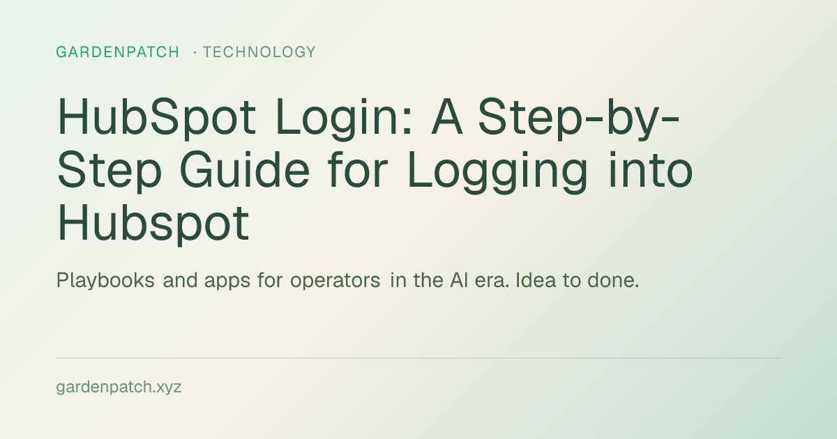 HubSpot Login: A Step-by-Step Guide for Logging into Hubspot