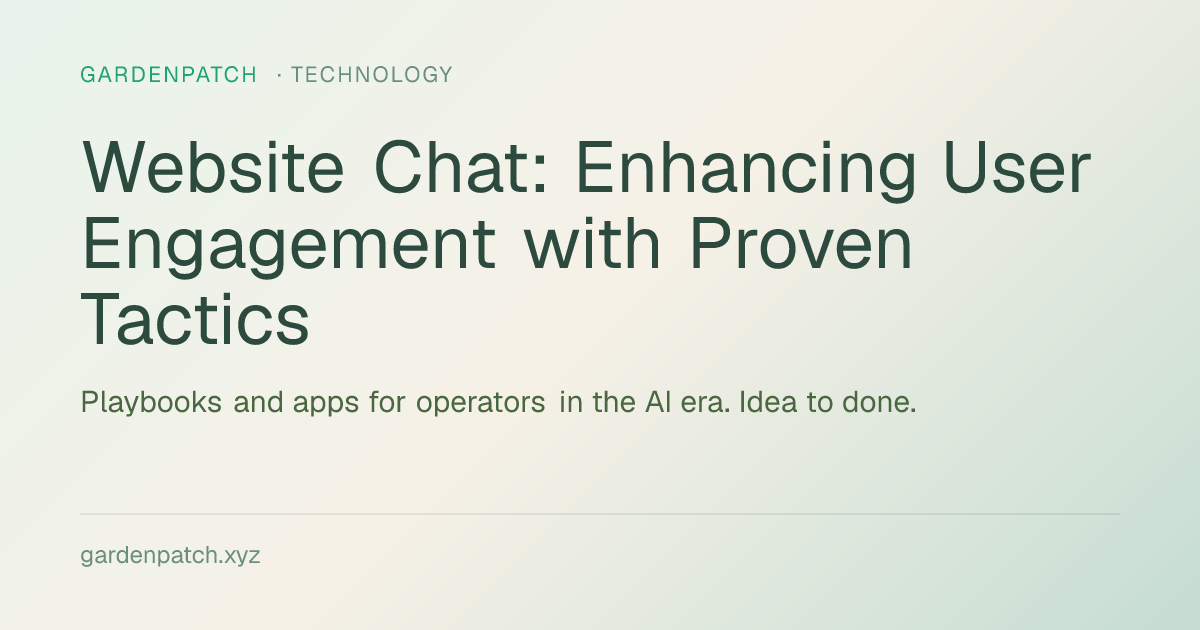 Website Chat: Enhancing User Engagement with Proven Tactics