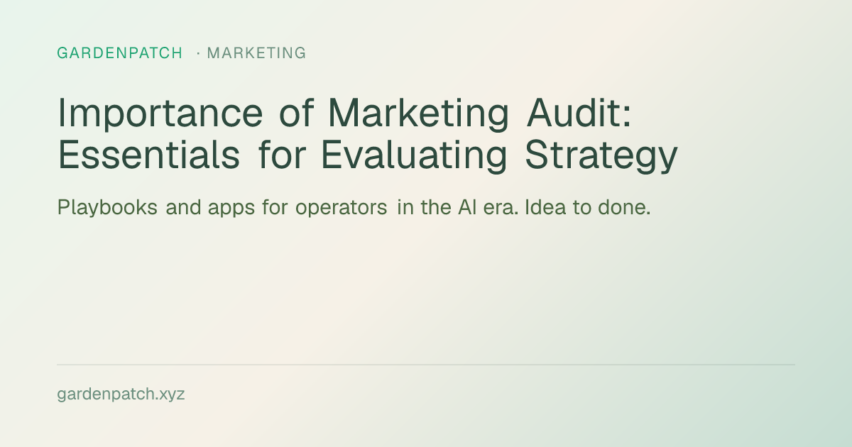 Importance of Marketing Audit: Essentials for Evaluating Strategy