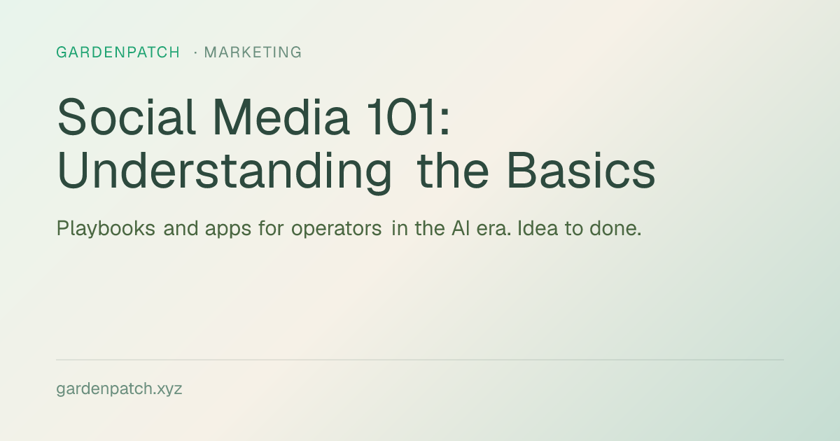 Social Media 101: Understanding the Basics