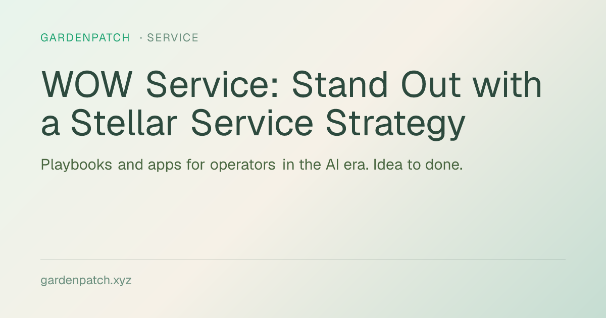 WOW Service: Stand Out with a Stellar Service Strategy