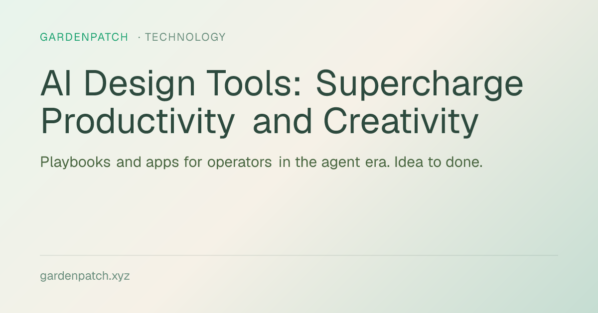 AI Design Tools: Supercharge Productivity and Creativity