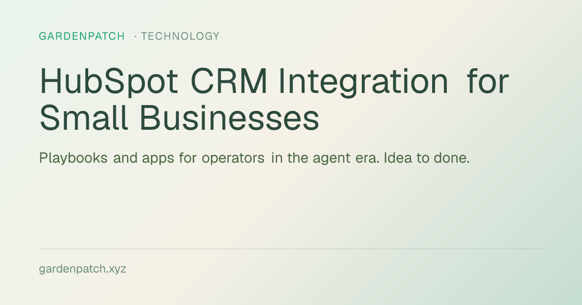 HubSpot CRM Integration for Small Businesses