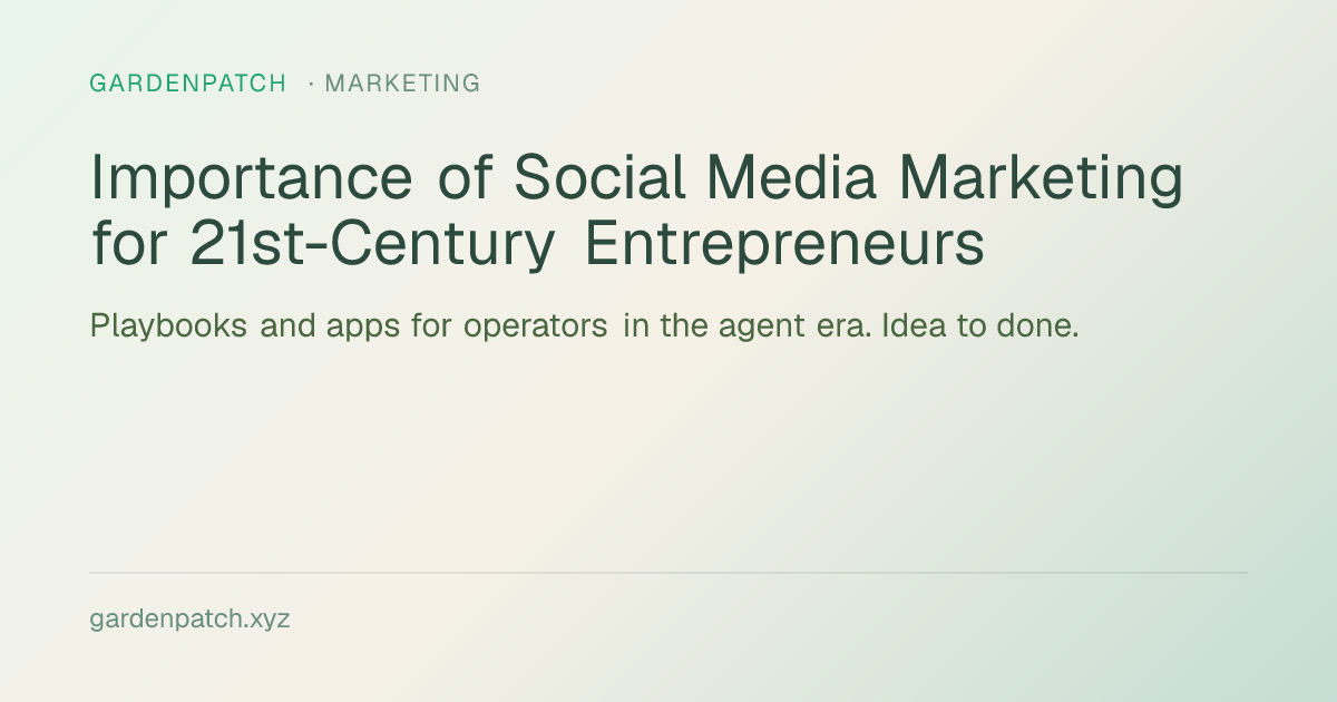Importance of Social Media Marketing for 21st-Century Entrepreneurs