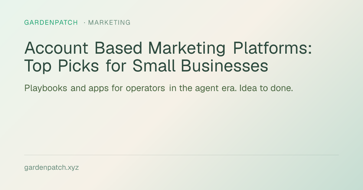 Account Based Marketing Platforms: Top Picks for Small Businesses