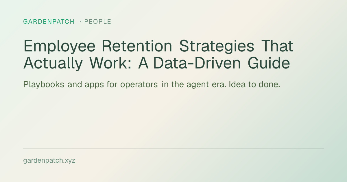 Employee Retention Strategies That Actually Work: A Data-Driven Guide